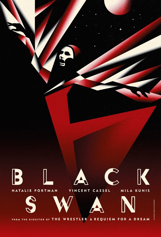 black swan poster art. of the great art forms,